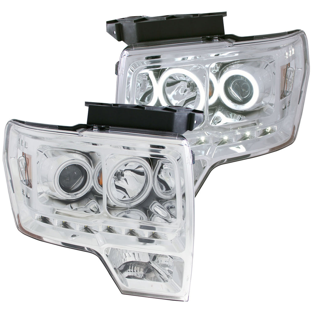 0914-F150Raptor-Projector-Headlights-G2-WHalo-Chrome-Clear(Ccfl)DrivePass