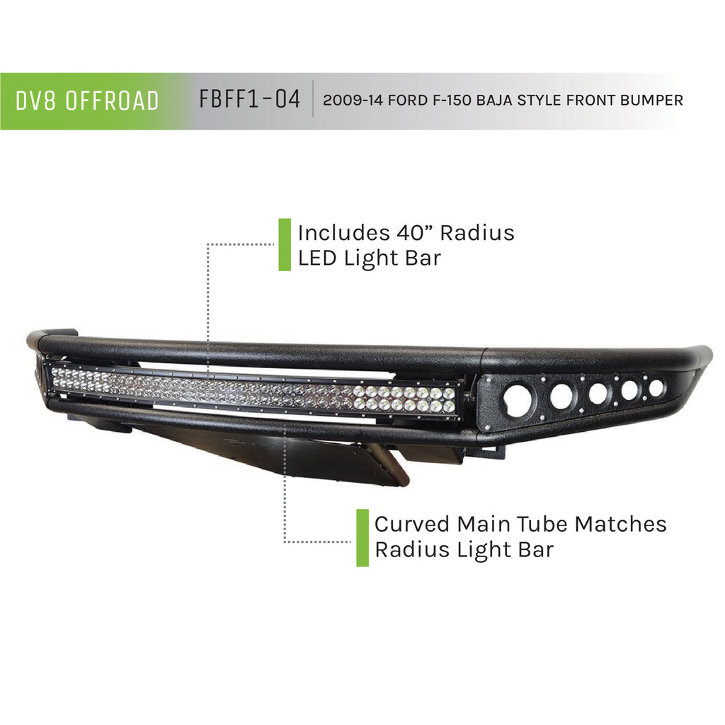 0914-F150(Excludes-Raptor-And-Ecoboost)-Baja-Style-Front-Bumper