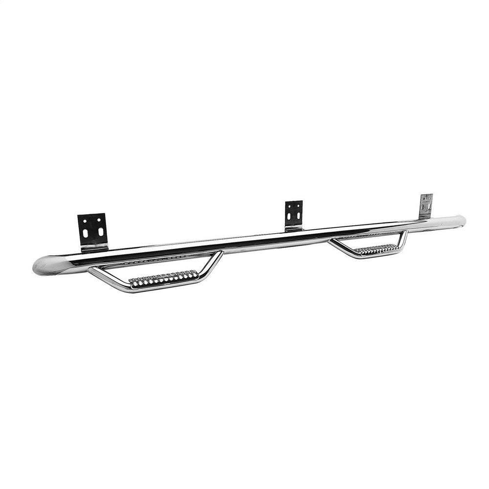 0916-Ram-1500-Crew-Cab-5.7Ft-Wheel-To-Wheel-Nerf-Steps-WCleated-Steps;-4-Step;-Stainless-Steel