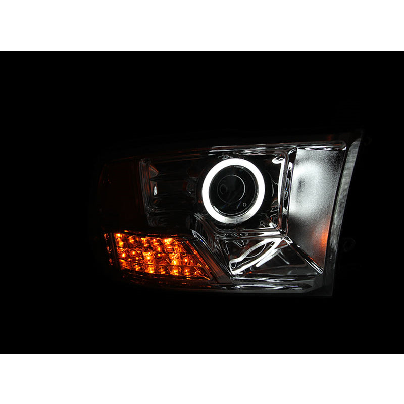 0916-Ram-15001016-Ram-25003500-Projector-Halo-Chrome-Clear-Amber(Ccfl)Headlights-DrivPass