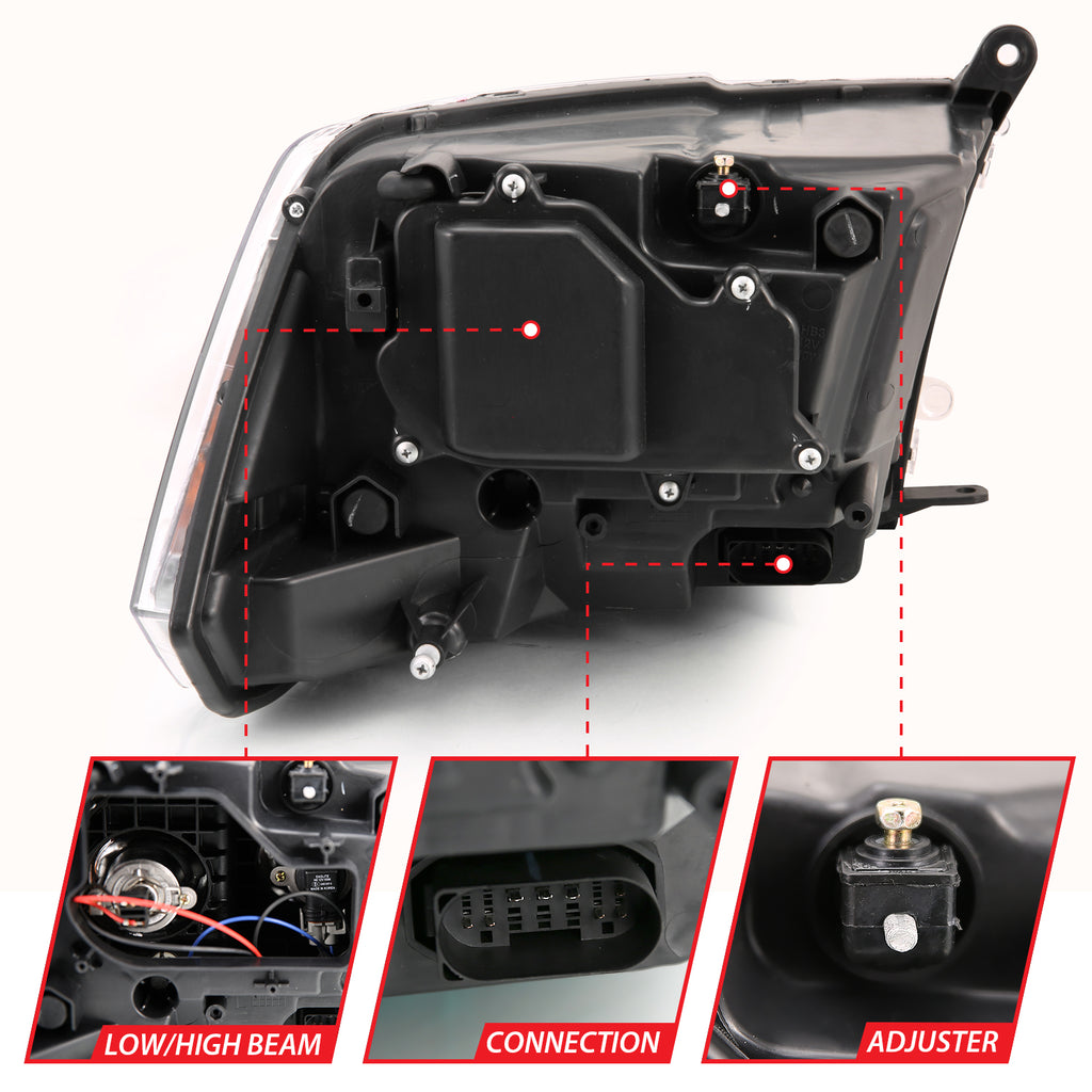 0918-Ram-15001018-Ram-25003500-Projector-Plank-Style-Switchback-Headlights-Black-Amber(Oe-Style)