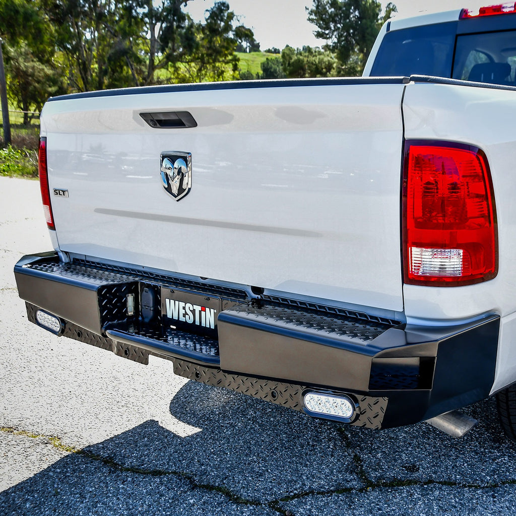 09C-Ram-15001020-Ram-25003500-(Excl.-Dual-Exhaust)-Hdx-Bandit-Rear-Bumper-Bl