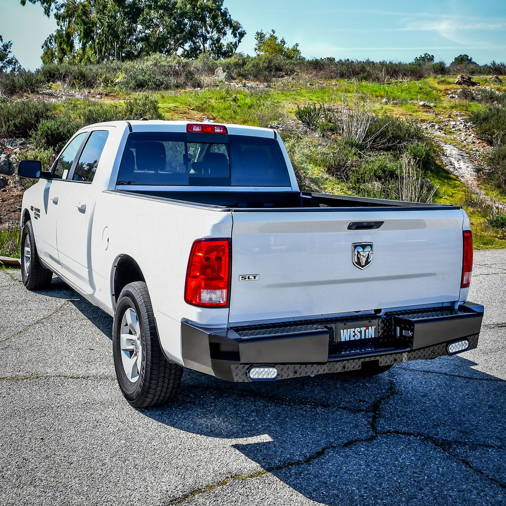 09C-Ram-15001020-Ram-25003500-(Excl.-Dual-Exhaust)-Hdx-Bandit-Rear-Bumper-Bl