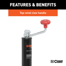 Load image into Gallery viewer, CURT 28255 CURT 28255 A-Frame Trailer Jack; 5;000 lbs; 15 Inches Vertical Travel - Truck Part Superstore