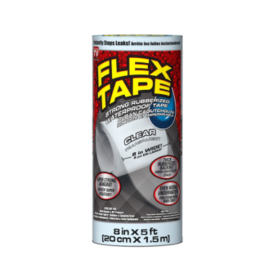 Flex Seal TFSCLRC0805 Flex Tape Clear 8" x 5'
