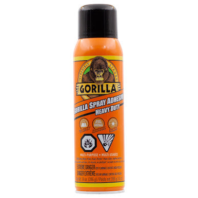 Gorilla 6341502 Gorilla Spray Adhesive, Multi Purpose, Clear, 396 g