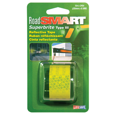 Incom RE181 Lime Fluorescent Reflective Tape 1" x 24"