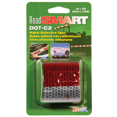 Incom RE2110 Rd/Sl DOT Reflective Tape 2" x 10'