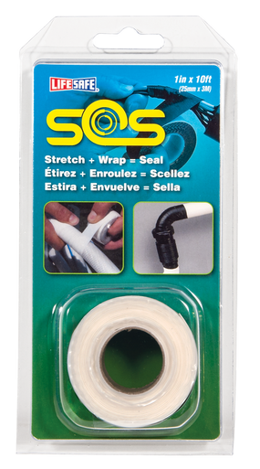 Incom RE6499 White SOS Silicone Tape 1" x 10'