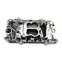 Load image into Gallery viewer, Performer-2-O-Manifold-For-1965-90-BB-Chevy-Oval-Port-Heads,-Chrome-Plasma