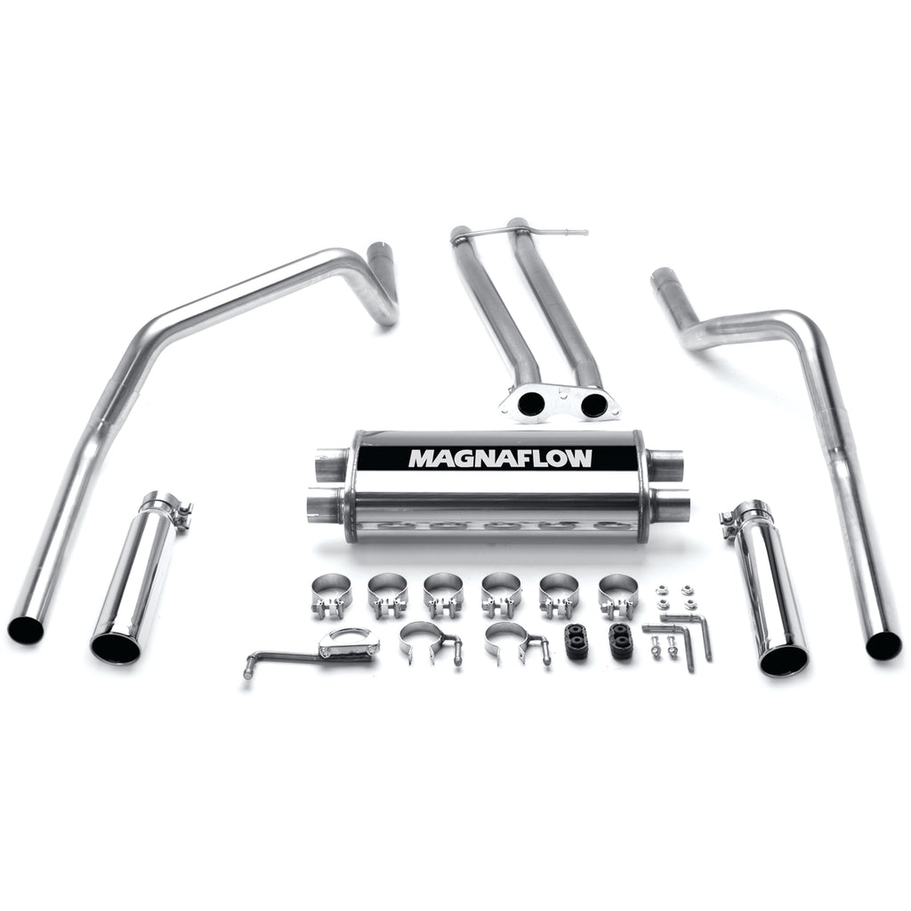 MagnaFlow Exhaust Products 15750 Street Series Polished Cat-Back System for Select Chevrolet C1500, Chevrolet K1500, GMC C1500, GMC K1500