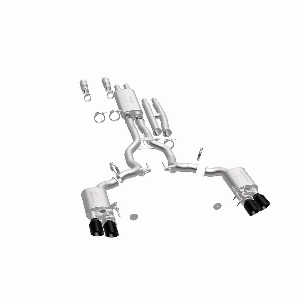 MagnaFlow Exhaust Products 19646 xMOD Series Black Chrome Tips Cat-Back System for Select Ford Mustang