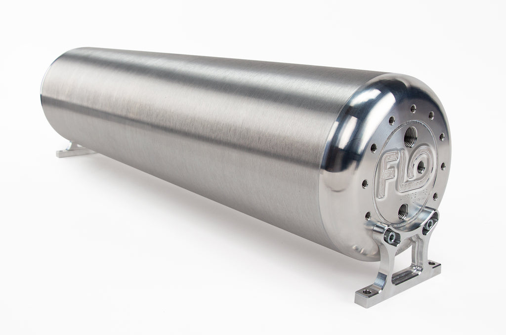 24In.-Flo-Tank---Raw-End-Caps-With-Brushed-Tube.-Includes-Two-Mounting-Brackets.