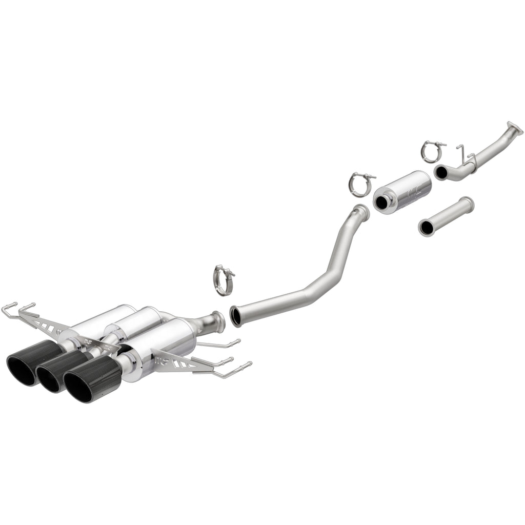 MagnaFlow Exhaust Products 19383 xMOD Series Carbon Fiber Tips Cat-Back System for Select Honda Civic