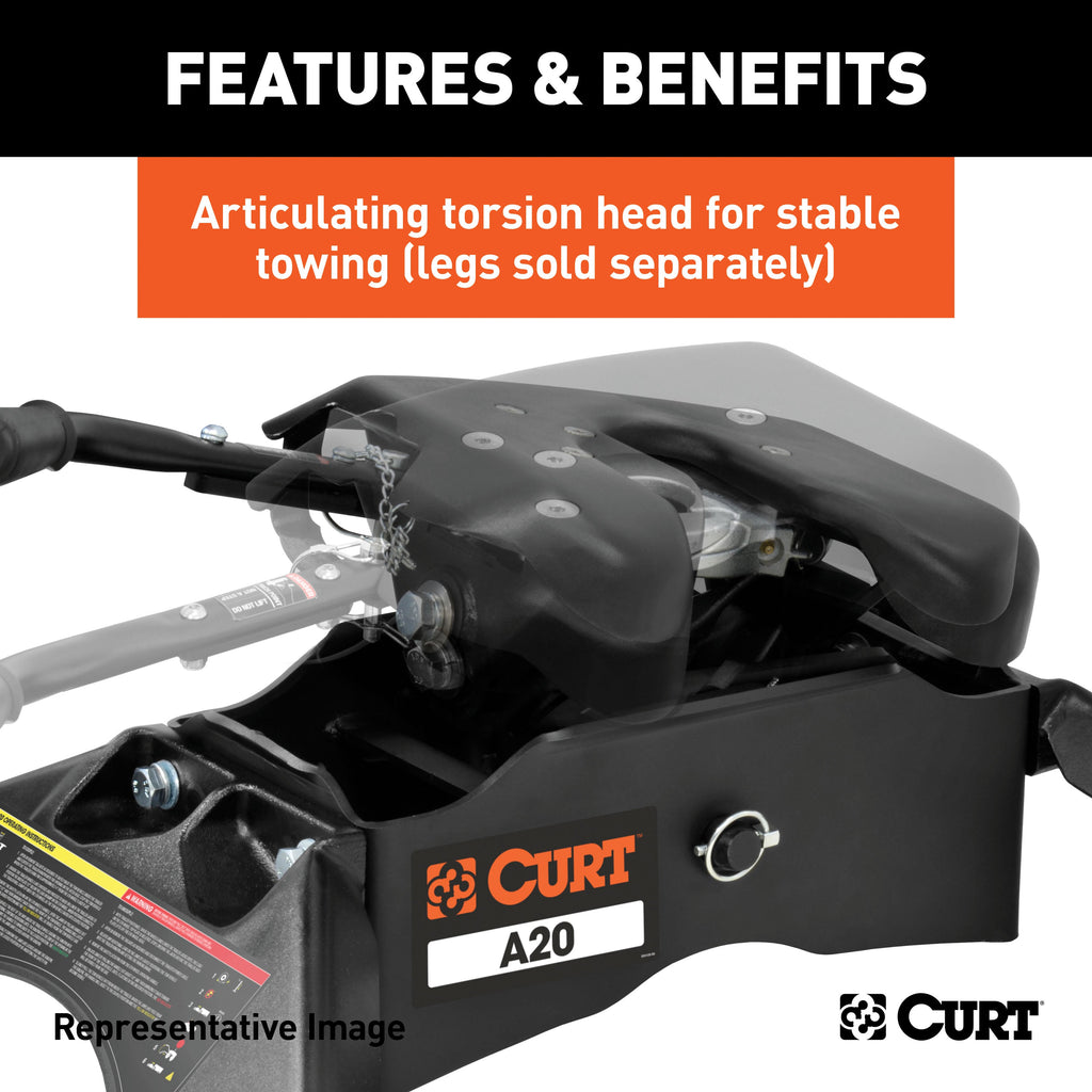 CURT 16541 CURT 16541 A20 5th Wheel Slider Hitch for Short Bed Trucks; 20;000 lbs - Truck Part Superstore