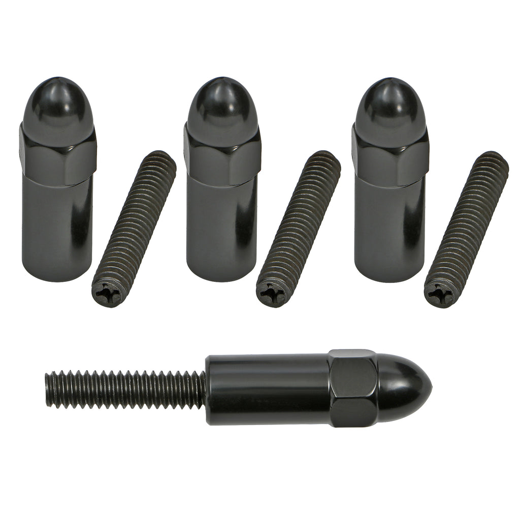 1-38-In.-Tall,-Steel-Acorn-Style-Valve-Cover-Studs;-14-20-Thread--Black-Finish