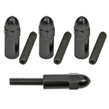 Trans-Dapt 7473 1-3/8 IN. TALL, STEEL ACORN-STYLE VALVE COVER STUDS; 1/4-20 THREAD- BLACK FINISH