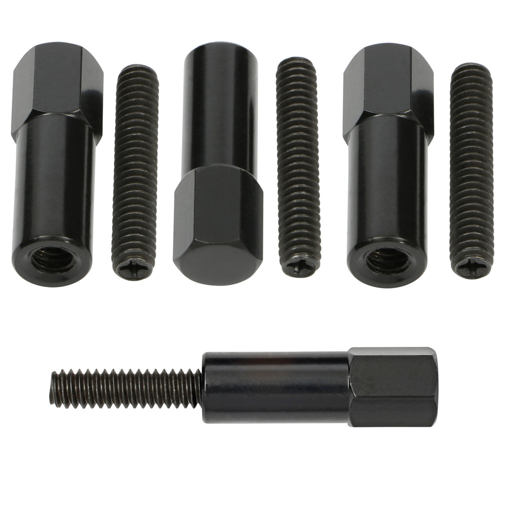 1-38-In.-Tall,-Steel-Hex-Style-Valve-Cover-Studs;-14-20-Thread-Black-Finish