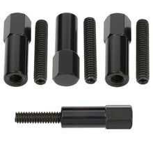 Load image into Gallery viewer, 1-38-In.-Tall,-Steel-Hex-Style-Valve-Cover-Studs;-14-20-Thread-Black-Finish