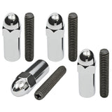 Trans-Dapt 7472 1-3/8 IN. TALL, STEEL ACORN-STYLE VALVE COVER STUDS; 1/4-20 THREAD- CHROME