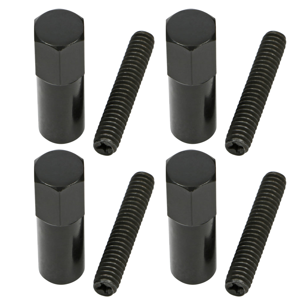 1-38-In.-Tall,-Steel-Hex-Style-Valve-Cover-Studs;-14-20-Thread-Black-Finish