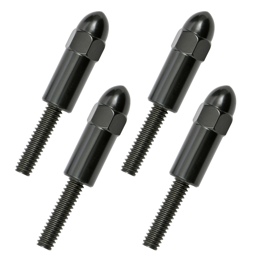 1-38-In.-Tall,-Steel-Acorn-Style-Valve-Cover-Studs;-14-20-Thread--Black-Finish