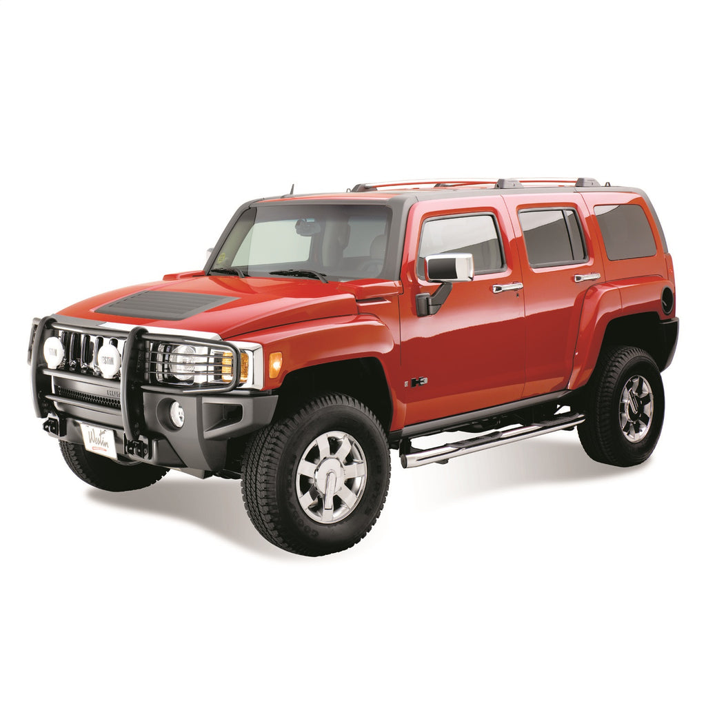 (1-Box)0610-Hummer-H3H3t-1Pc-Black-Sportsman-Grille-Guard