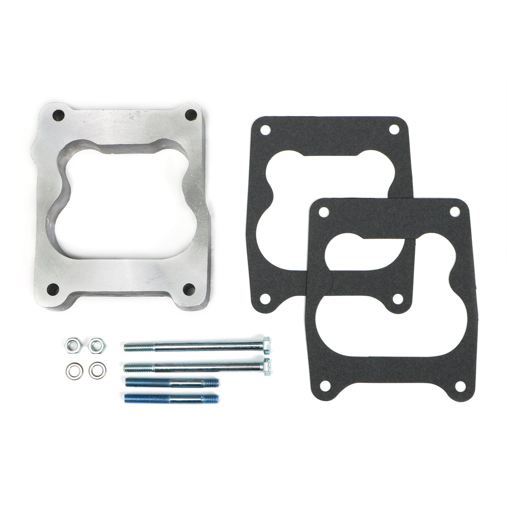 1-In.-Tall-Quadrajet-Spacer-Open-Cast-Aluminum-Carburetor-Spacer195964-Pontiac-Engines