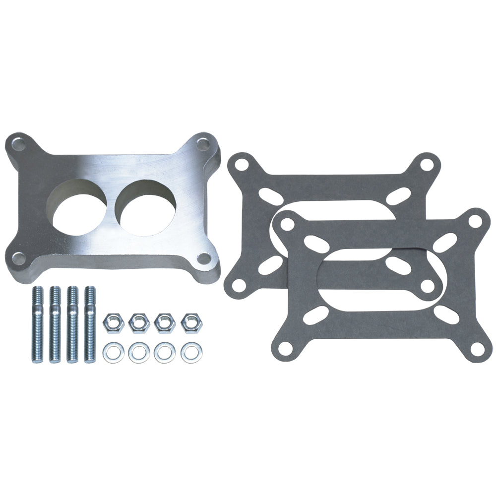 1-In.-Tall-Holley-2Bbl-Spacer-Ported-Cast-Aluminum-Carburetor-Spacer195964-Pontiac-Engines