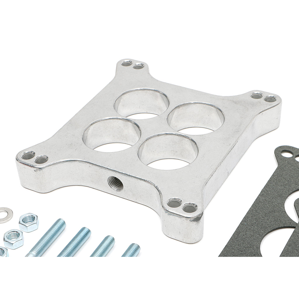 1-In.-Tall,-HolleyAfb-4Bbl-Spacer--Ported--Cast-Carburetor-Spacer
