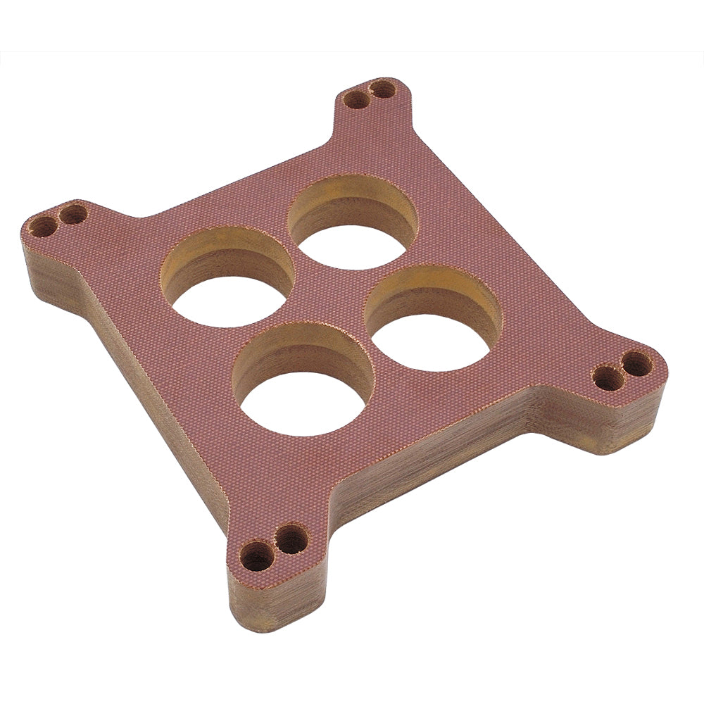 1-In.-HolleyAfb-4Bbl-Spacer-Ported-Canvas-Phenolic-Carburetor-Spacer195964-Pontiac-Engines