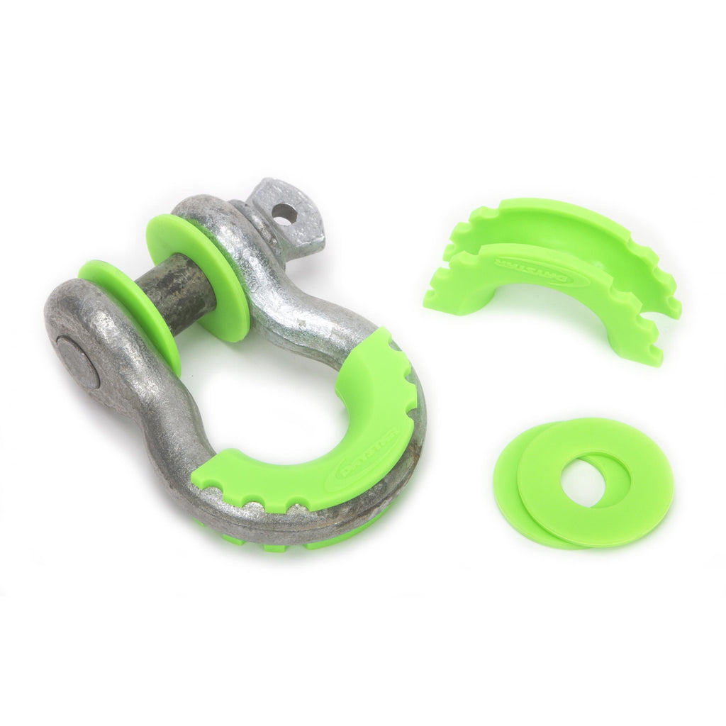 ~(1-Lbs.-6X5x2)~-D-Ring-Isolator-And-Washers-Fl.-Green