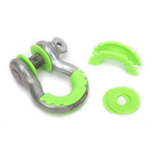 Load image into Gallery viewer, ~(1-Lbs.-6X5x2)~-D-Ring-Isolator-And-Washers-Fl.-Green