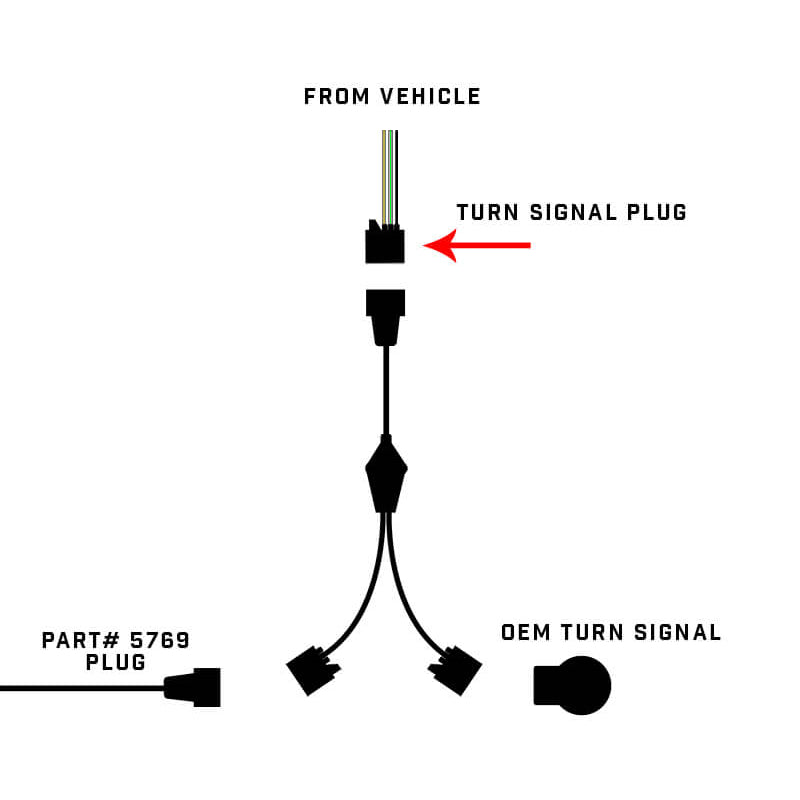 ~(1-Lbs.-9X9x4)~-Oracle-Wrangler-Jk-Switchback-Turn-Signal-Y-Splitter-Adapter-(Single-)