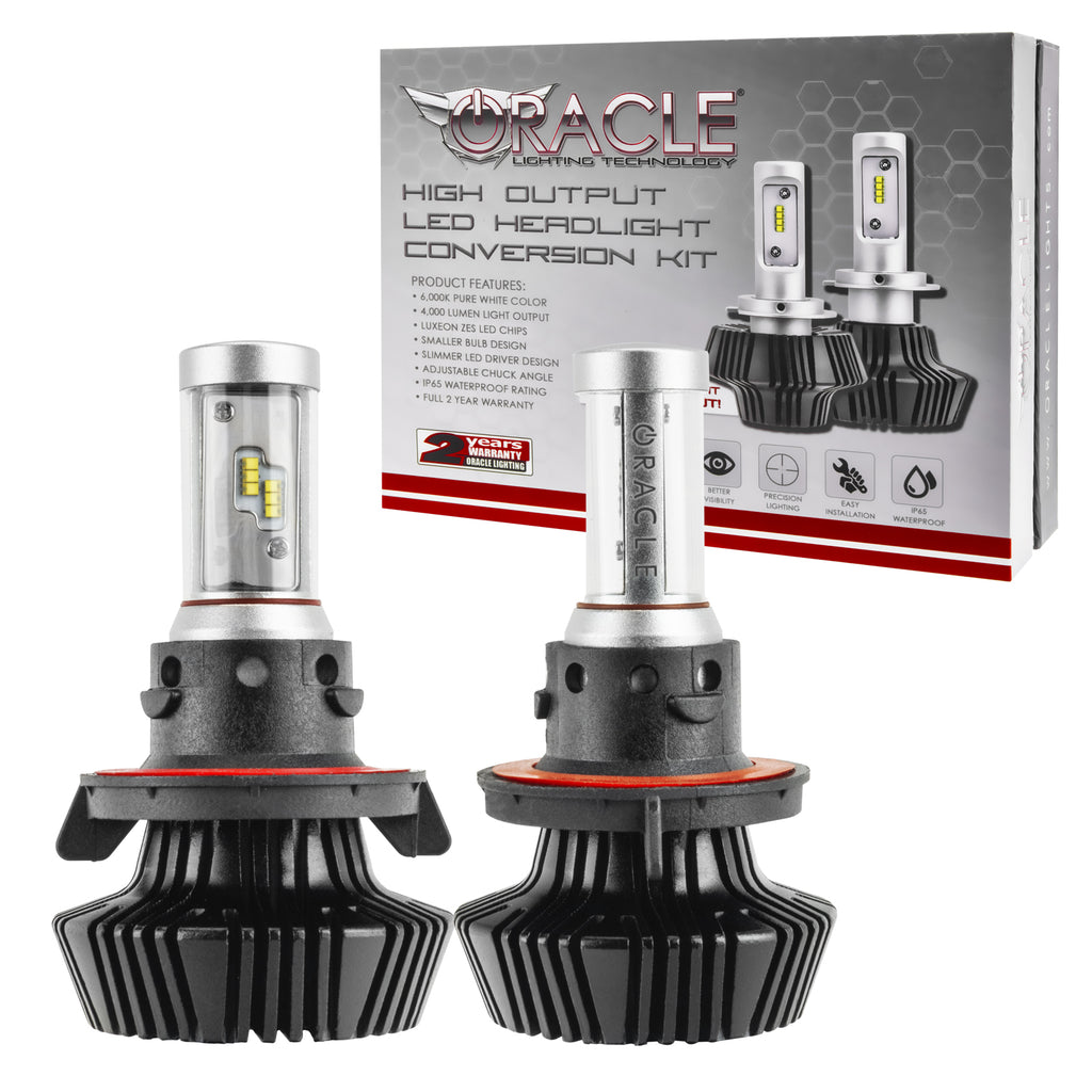 ~(1-Lbs.-10X10x5)~-Oracle-H13-4000-Lumen-Led-Headlight-Bulbs-(Pair)