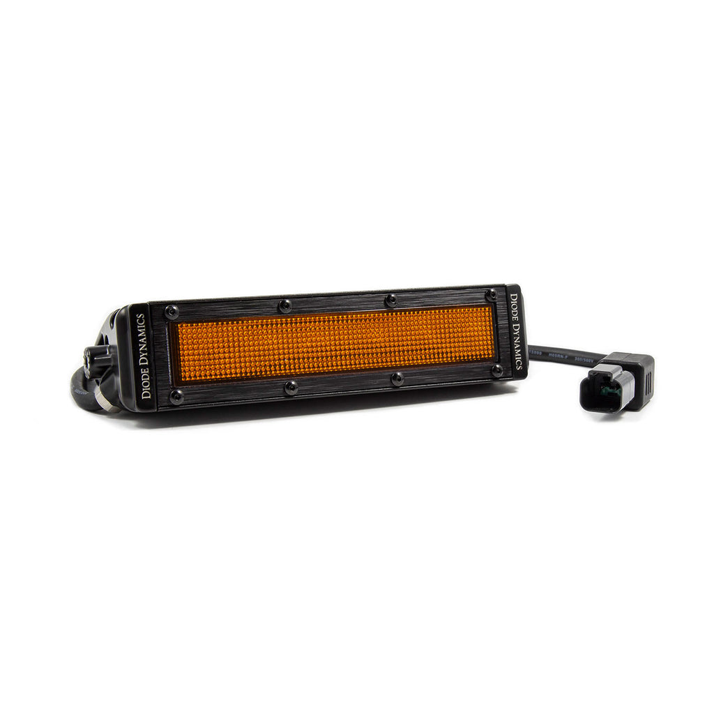 ~(1.2-Lbs.-10X4x4)~-6-Inch-Led-Light-Bar-Amber-Flood-Stealth-Single-Diode-Dynamics