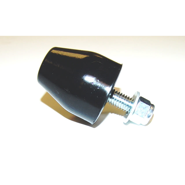 1.5-Tall-Bump-Stop,-Polyurethane-With-38-Stud,-Nut-And-Washer.
