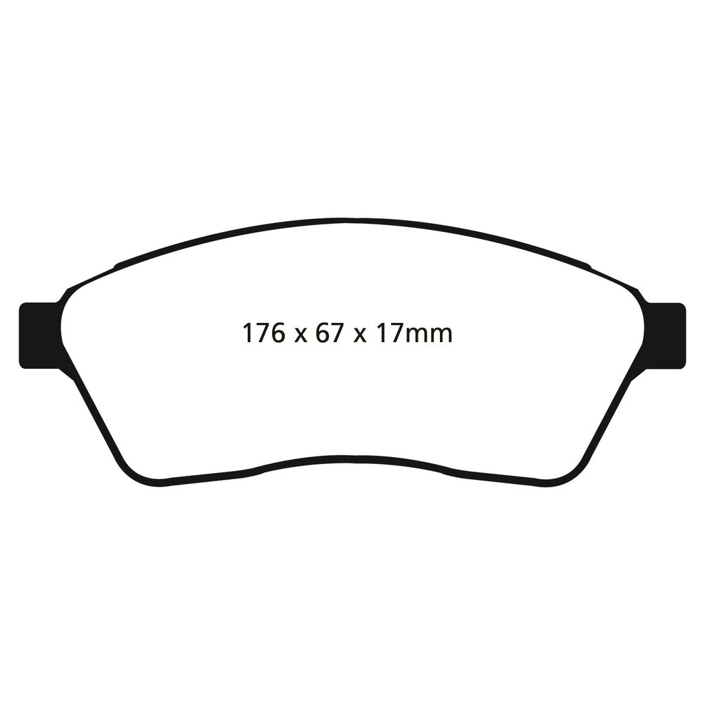 10-11-Cadillac-Srx-2.8-Turbo-Greenstuff-Front-Brake-Pads