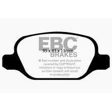 Load image into Gallery viewer, 10-11-Fiat-500-1.4-(Bosch-Calipers)-Greenstuff-Rear-Brake-Pads