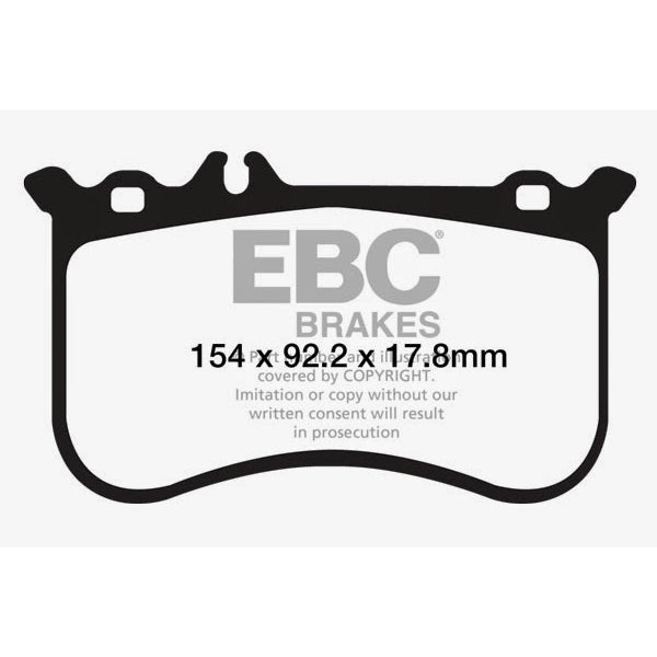 10-11-Mercedes-Benz-Cl550-5.5-Amg-Sport-Pkg-Redstuff-Front-Brake-Pads