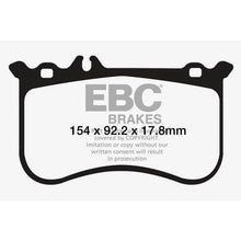 Load image into Gallery viewer, 10-11-Mercedes-Benz-Cl550-5.5-Amg-Sport-Pkg-Redstuff-Front-Brake-Pads