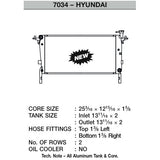CSF 7034 10-12 Hyundai Genesis 2.0 Turbo (MT) High-Performance All-Aluminum Radiator