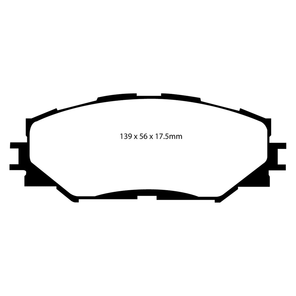 10-12-Lexus-Hs250h-2.4-Hybrid-Yellowstuff-Front-Brake-Pads