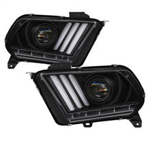 Load image into Gallery viewer, 10-13-Ford-Mustang---Halogen---Projector-Headlights---Led-Signals--Black-(Pro-Yd-Fm2010v2-Bk)