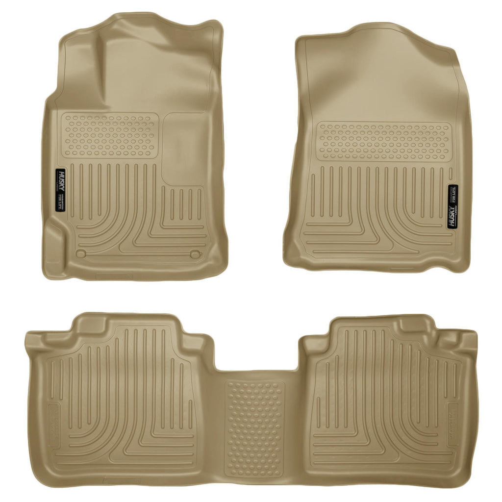 10-13-Lexus-Rx350Rx450h-Weatherbeater-Tan-Front--2Nd-Seat-Floor-Liners