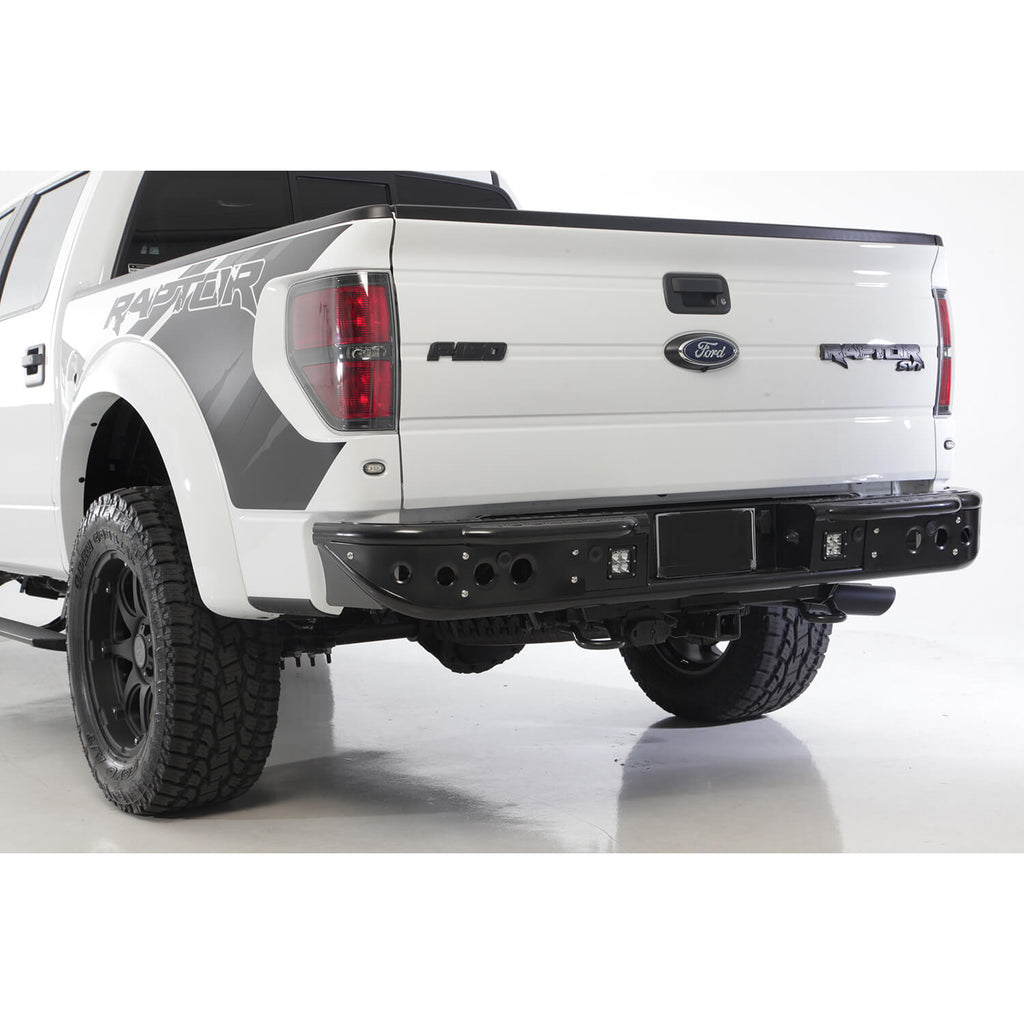 10-14-Ford-F-150-Raptor-Venom-Rear-Bumper-W-Backup-Sensor-Cutouts