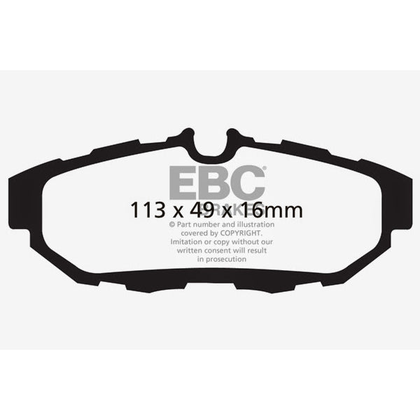 10-14-Ford-Mustang-3.7-Greenstuff-Rear-Brake-Pads