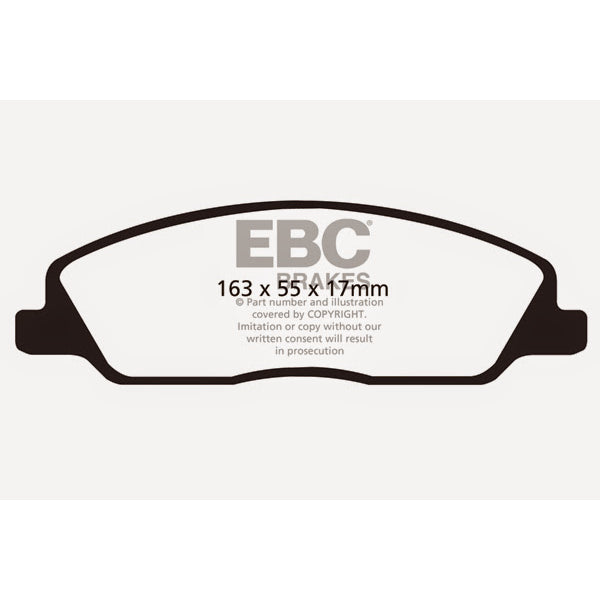 10-14-Ford-Mustang-3.7-Greenstuff-Front-Brake-Pads