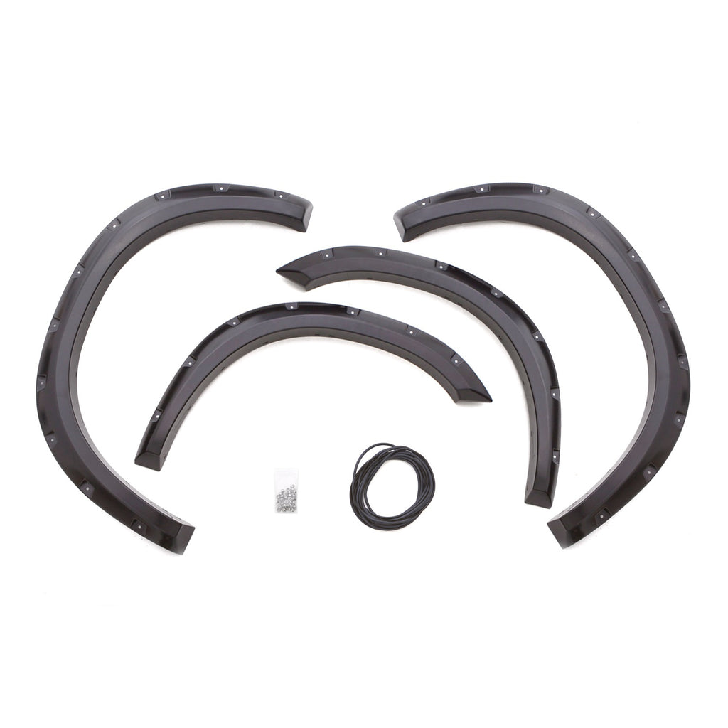 10-17-Dodge-Ram-2500-Rx-Rivet-Style-Textured-Elite-Series-Fender-Flares---Black-(4-Pc.)