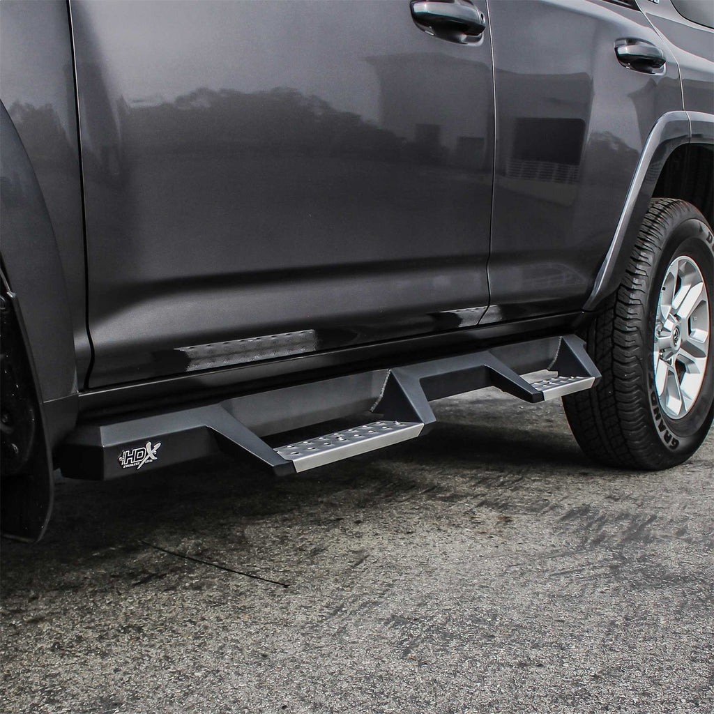10-17-Toyota-4Runner-Trail-Edition-(Excl.-Ltd)-Hdx-Stainless-Drop-Nerf-Step-Bars---Tex.-Blk